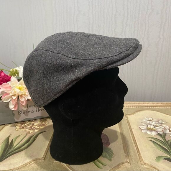 San Diego Hat Company Men’s Basketweave Flat Cap Wool Blend Gray One Size - Picture 3 of 14
